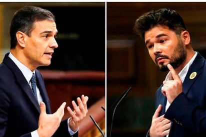 Pedro S&aacute;nchez, chantajeado por el menordomo de Junqueras, claudica ante el separatismo