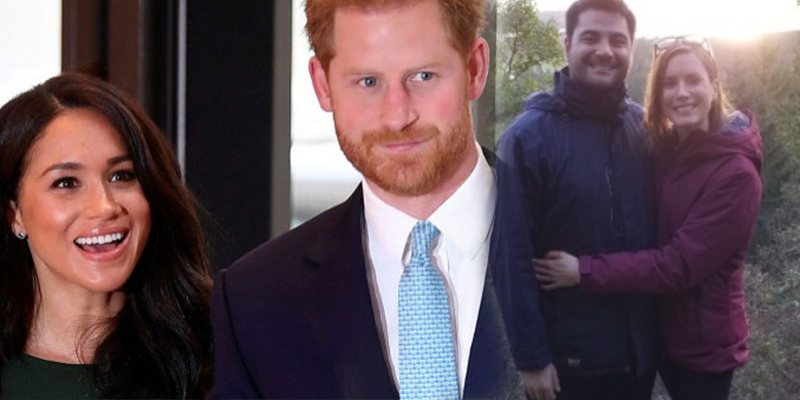 Esta pareja pide ayuda a unos desconocidos para fotografiarse y luego descubren que eran el pr&iacute;ncipe Enrique y Meghan Markle