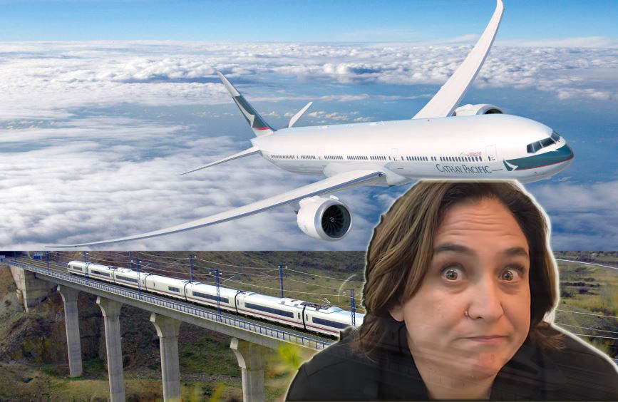 Ada Colau quiere cargarse el puente a&eacute;reo Madrid-Barcelona y sus amigos pretenden quitar todos estos trayectos