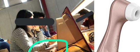 &iquest;A favor o en contra? Una universitaria carga su Satisfyer en la biblioteca y genera una oleada de reacciones virales