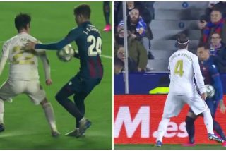 El Real Madrid no tuvo punch ni punter&iacute;a, pero el Levante hizo dos manos clamorosas y el &aacute;rbitro ni se enter&oacute;