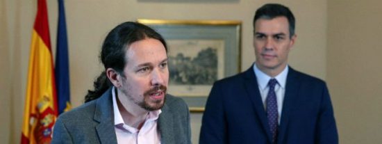 Podemos se frota las manos con la tragedia del coronavirus: presiona a S&aacute;nchez para expropiar empresas, bancos y ahorros