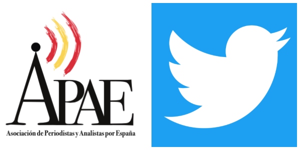La Asociación de Periodistas y Analistas por España (APAE) denuncia el "trato discriminatorio" de Twitter España