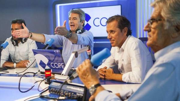 El equipo de Deportes de COPE se va al completo con Carlos Herrera para dar la exclusiva del siglo