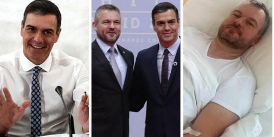 Pedro S&aacute;nchez se libra del coronavirus; el primer ministro eslovaco, ingresado, da negativo en las pruebas