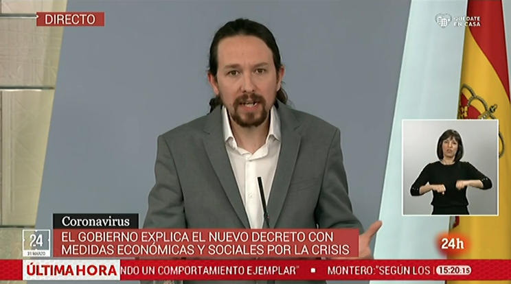 Iglesias, prófugo de la cuarentena, ‘sale por patas’ de la propuesta de Abascal negándose a dimitir con urgencia