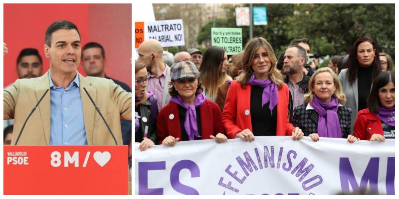 Los amnésicos que movilizaron a más de 250.000 manifestantes el 8-M, ahora se rasgan las vestiduras por un centenar en Madrid