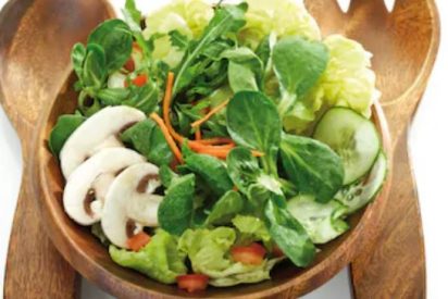 Ensalada de champi&ntilde;ones crudos 