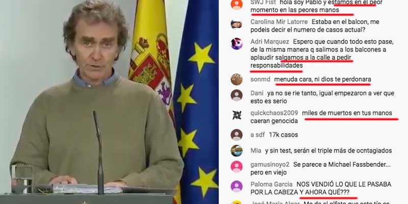 Los espa&ntilde;oles piden la cabeza de Fernando Sim&oacute;n, el experto al que la prensa progre alab&oacute; su sentido del humor y que no llevara corbata