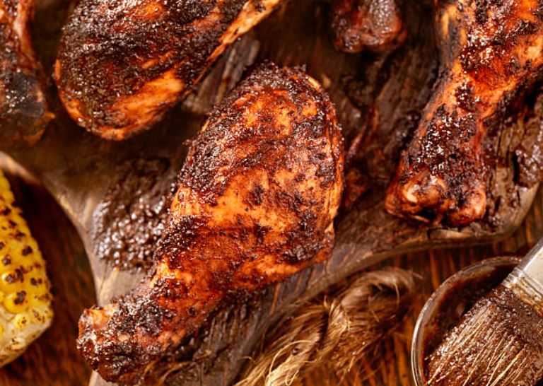 Pollo picante a la jamaicana, (Jerk chicken)