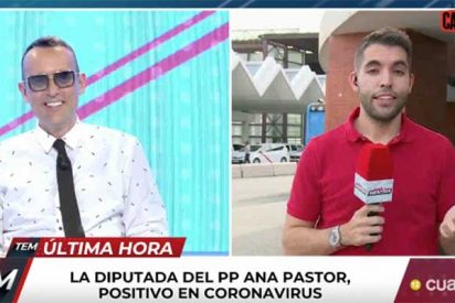 Ana Pastor (PP) tambi&eacute;n cae v&iacute;ctima del coronavirus y en el programa de Risto Mejide encima vacilan al reportero que estuvo con ella