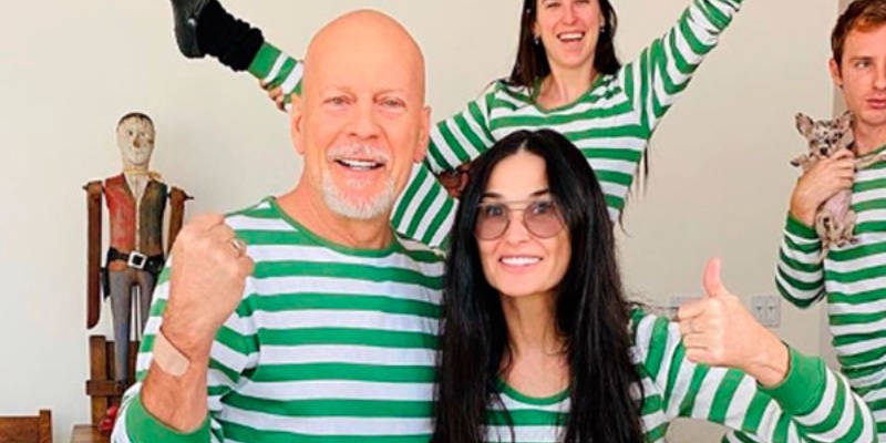 Bruce Willis se confina con Demi Moore en vez de con su mujer: su hija desvela el accidental motivo