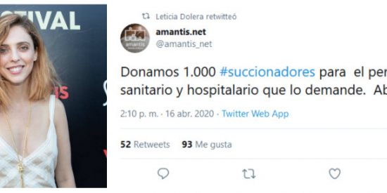 Leticia Dolera indigna a los profesionales sanitarios al promocionar succionadores para las enfermeras