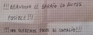 Alberto S&aacute;ez de la Cruz: "!!! Abandona el barrio lo antes posible!!!"