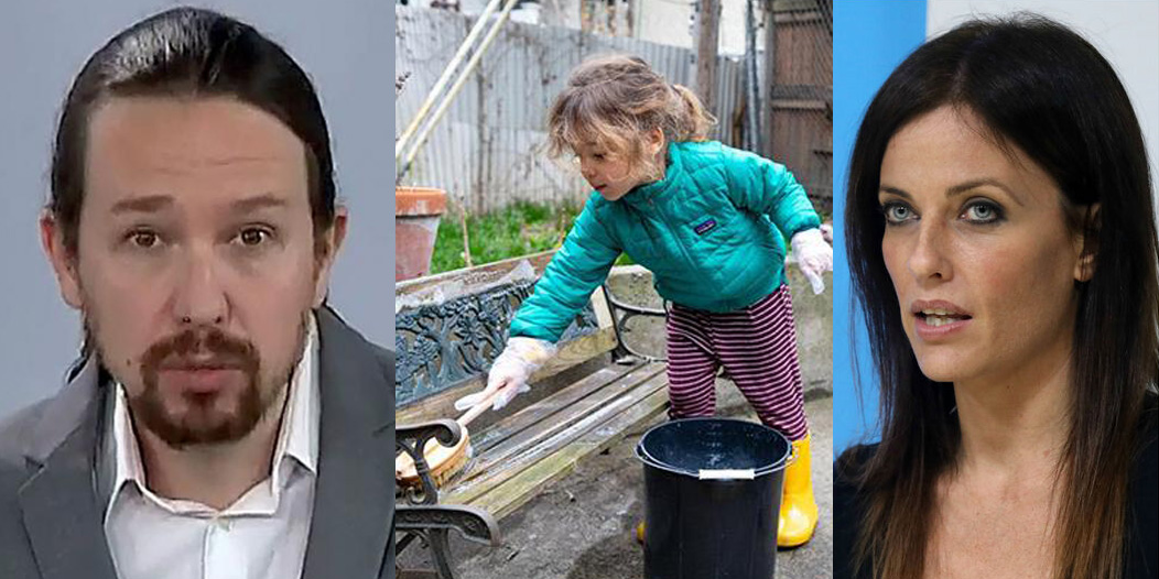 El discurso estalinista de Iglesias alerta a Cristina Segu&iacute; y otros padres: "Intenta ponerle una mano encima a mi hijo, psic&oacute;pata"