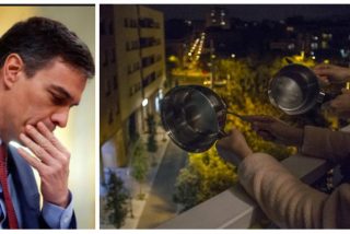 S&aacute;nchez se derrite: el 'guateque de los balcones' se torna en rabia, indignaci&oacute;n y caceroladas contra el Gobierno PSOE-Podemos