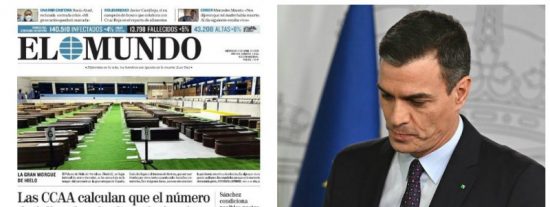 El Mundo chafa a S&aacute;nchez revelando unas espeluznantes cifras e im&aacute;genes de los muertos por coronavirus