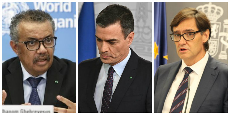 La OMS deja en bolas al Gobierno S&aacute;nchez: junto a la UE, alert&oacute; de la gravedad del coronavirus y recomend&oacute; comprar material
