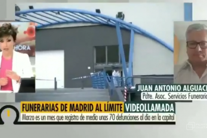 Sonsoles &Oacute;nega corta al presidente de las Funerarias por dudar de los muertos oficiales por coronavirus