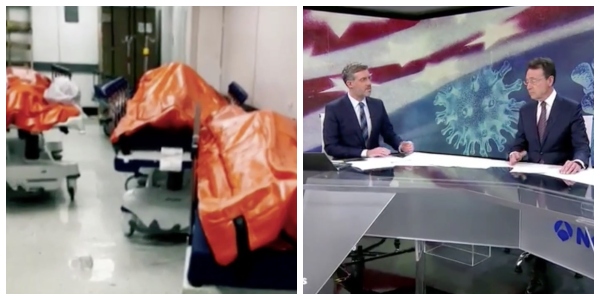 Antena 3 se horroriza por los muertos en los pasillos de hospitales en EEUU y censura las mismas im&aacute;genes en Espa&ntilde;a