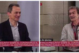 Esperpento en TVE: Pedro Duque y Fernando Sim&oacute;n bromean sobre un coronavirus que ya ha matado oficialmente a m&aacute;s de 20.000 personas