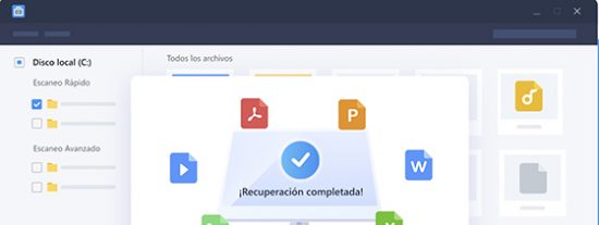 Software de recuperaci&oacute;n de datos y de recuperaci&oacute;n de datos en una tarjeta SD