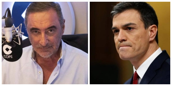 Carlos Herrera y Pedro Sánchez.