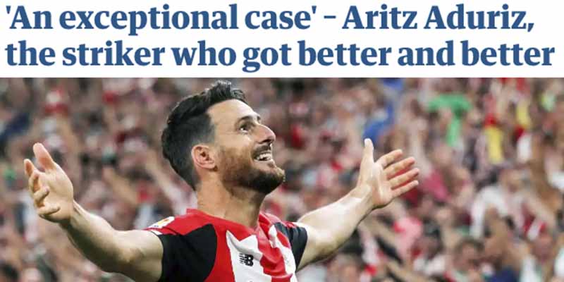 El espectacular homenaje a Aduriz en &lsquo;The Guardian&rsquo;: &ldquo;El delantero que lo &uacute;nico que hizo fue mejorar&rdquo;