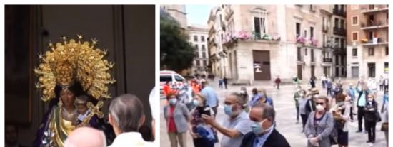 La Polic&iacute;a pide multar al Arzobispado de Valencia por sacar la imagen de la Virgen en medio del estado de alarma