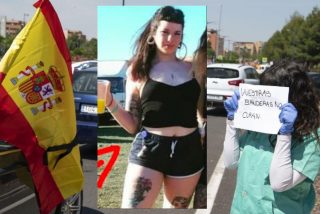 El esperpento de la 'falsa enfermera' de Podemos que intent&oacute; reventar la marcha de VOX