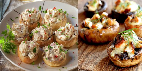 Champi&ntilde;ones rellenos: Receta para chuparse los dedos