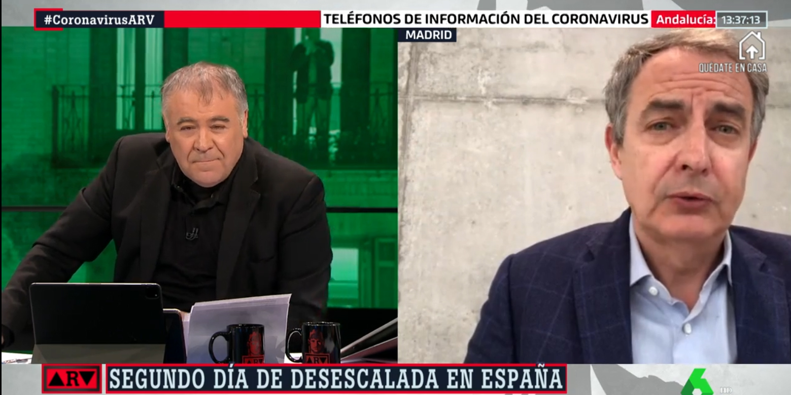 Zapatero lo vuelve a hacer: augura 'brotes verdes' en la economía mientras felicita a laSexta por su "veracidad"