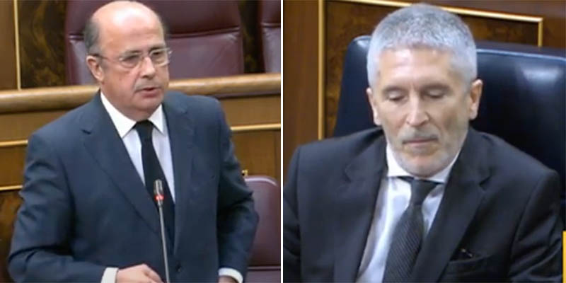 Paliza a Marlaska en el Congreso: "&iexcl;Su conducta es miserable, mentirosa y presuntamente delictiva!"