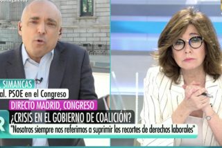 Lluvia de palos de Ana Rosa a Simancas por decir que la culpa del pacto del PSOE con Bildu es del PP