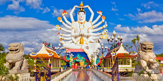 Tailandia: As&iacute; es la gigantesca estatua de Wat Plai Laem