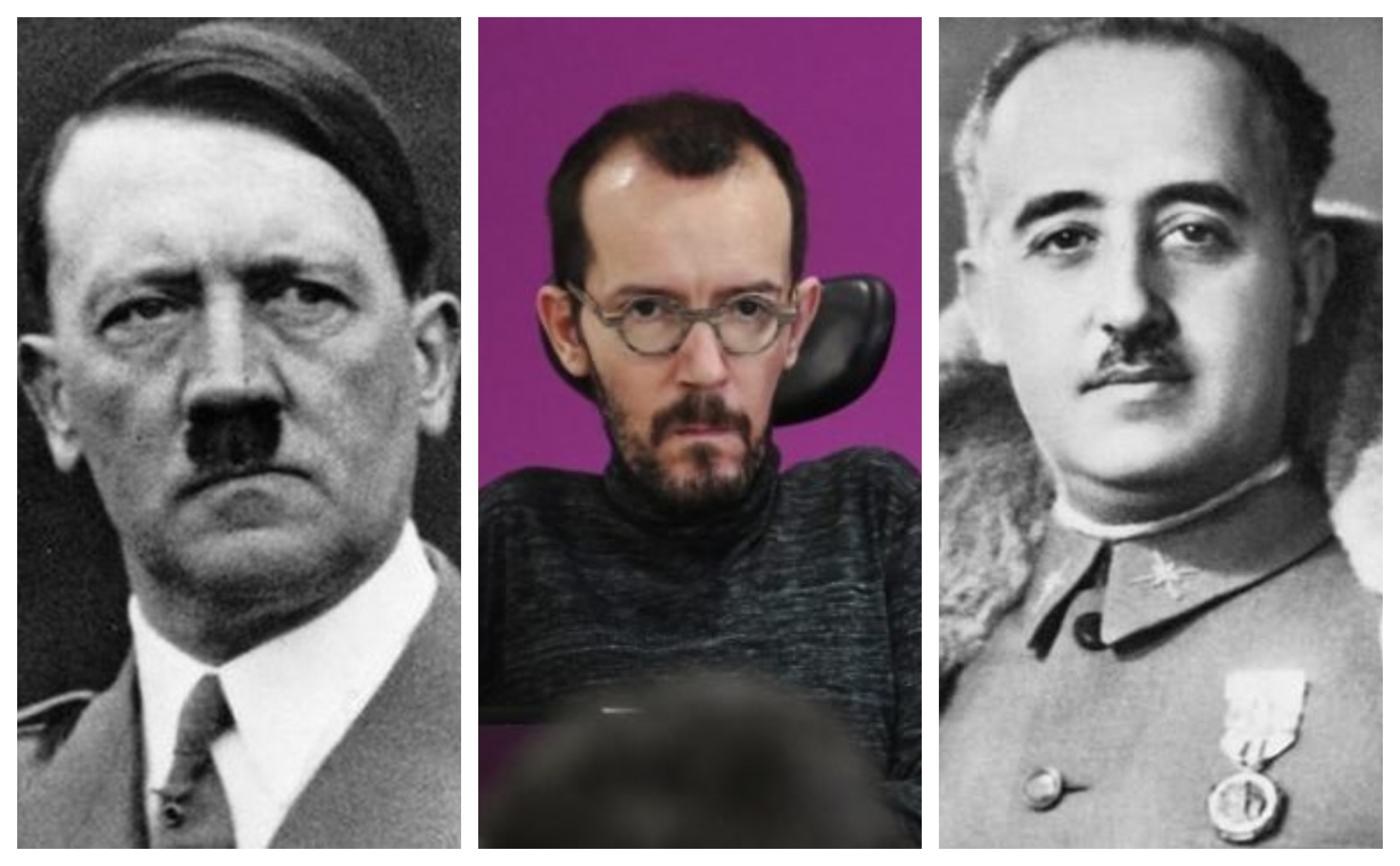 El 'hooligan' Echenique se abalanza contra el ABC para tapar los escándalos del Gobierno y rescata a Franco y Hitler