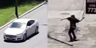 Karma: el tipo tira piedras a los coches y le cae la del pulpo