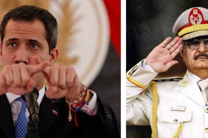 Juan Guaid&oacute; alerta al mundo de la llegada a Venezuela del rebelde libio Jalifa Haftar, 'el nuevo Gaddafi'