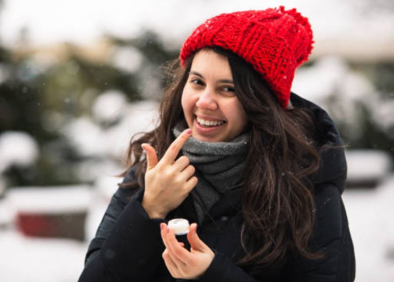 frío y labios secos