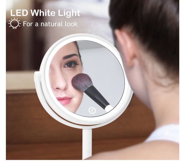 espejo de maquillaje con luz