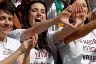 El v&iacute;deo de Irene Montero, &ldquo;de cajera a ministra en chal&eacute;&rdquo;, enfurece a Podemos y al feminismo m&aacute;s sectario