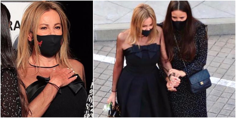 La emocionante historia del vestido que Ana Obreg&oacute;n llev&oacute; al funeral de su hijo