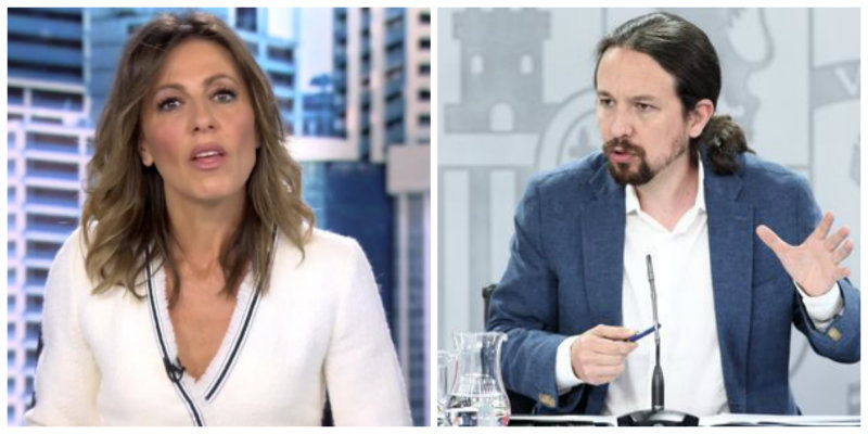 La pareja de Vicente Vall&eacute;s alborota el gallinero de Twitter con su contundente respuesta a Pablo Iglesias