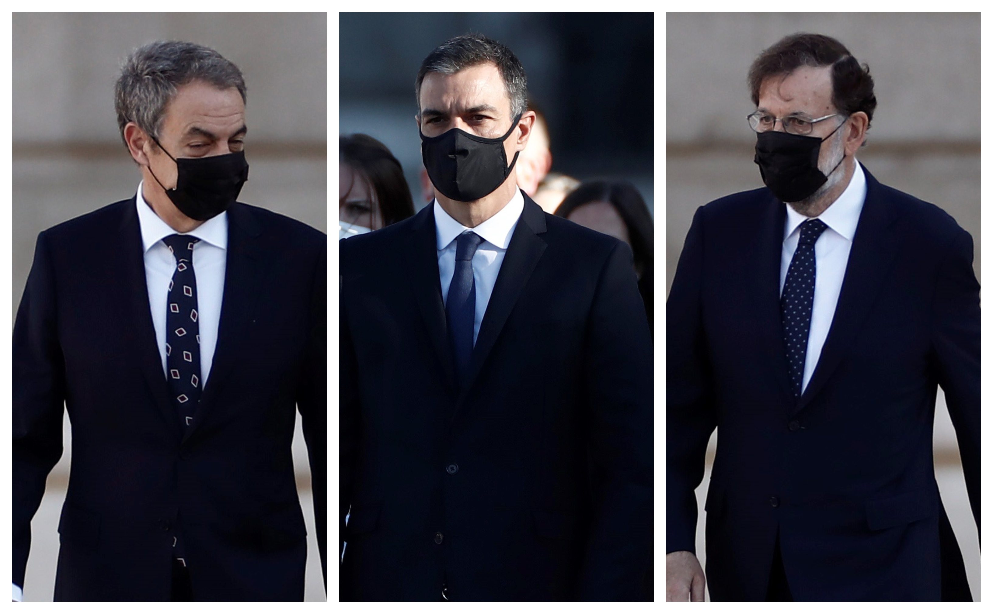 La sobrecogedora imagen con Sánchez, Rajoy y Zapatero que jamás pensamos que veríamos
