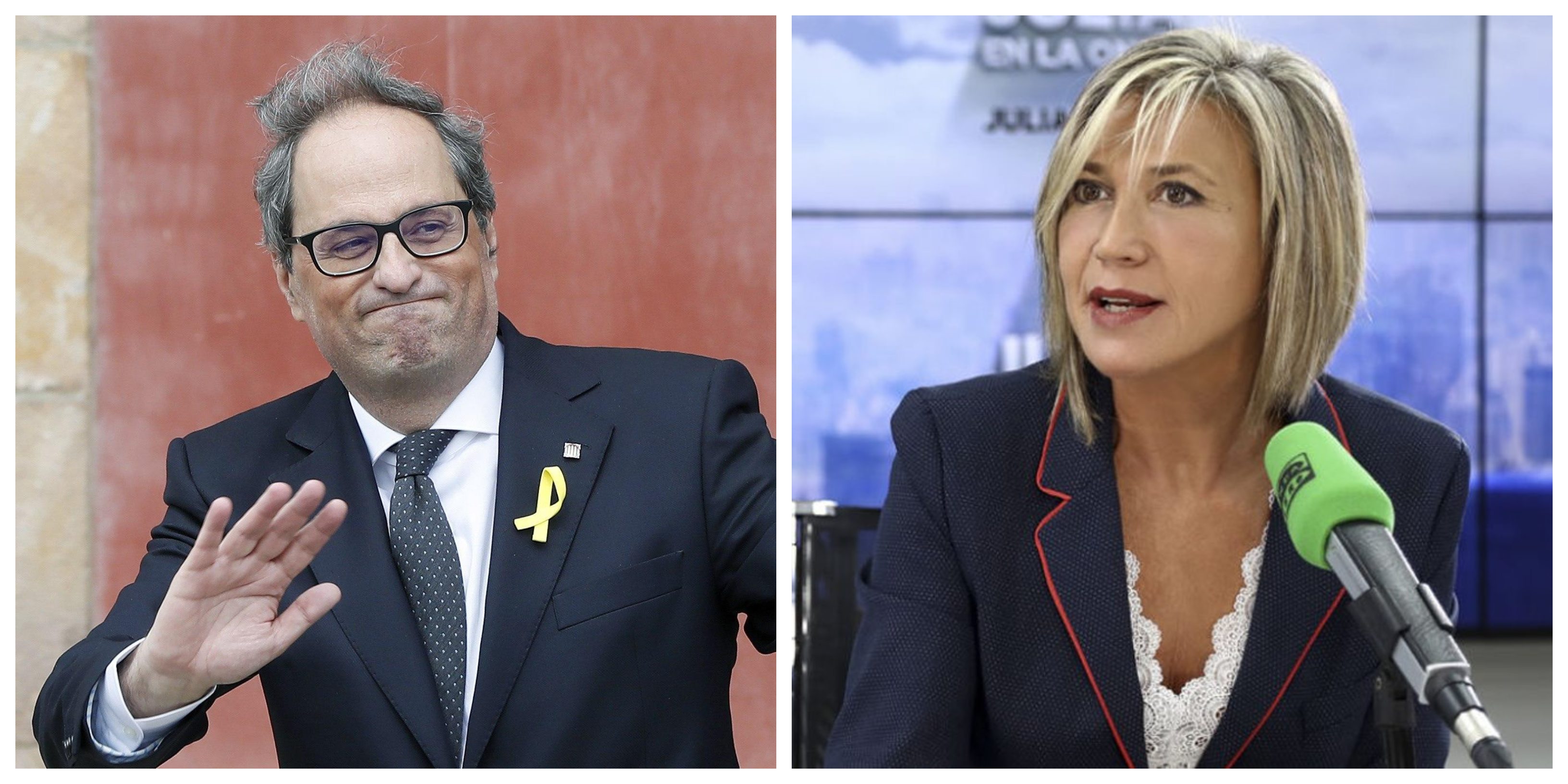 Julia Otero en guerra contra Torra y la gesti&oacute;n del coronavirus en Catalu&ntilde;a: "&iquest;Madrid nos roba?"