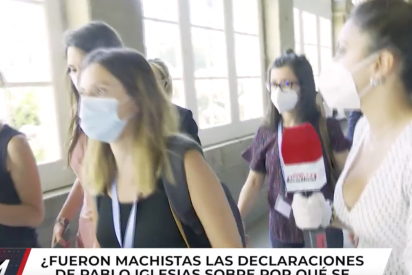 Irene Montero huye cuando una periodista le pregunta si secuestrar la tarjeta de Dina fue machista: "No, no lo creo"