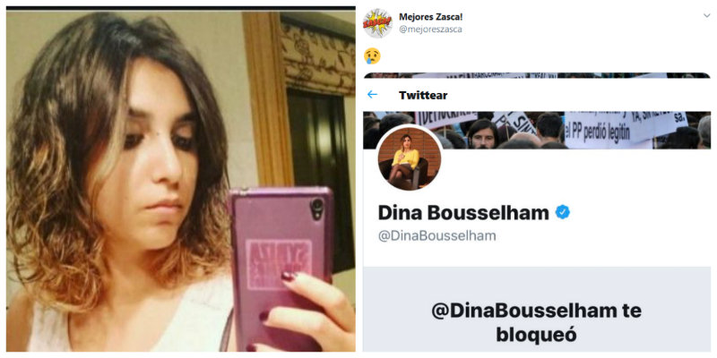Dina Bousselham no tiene el día 'SIMpático': la exasesora de Iglesias bloquea a la satírica cuenta de Twitter 'Mejores Zasca'