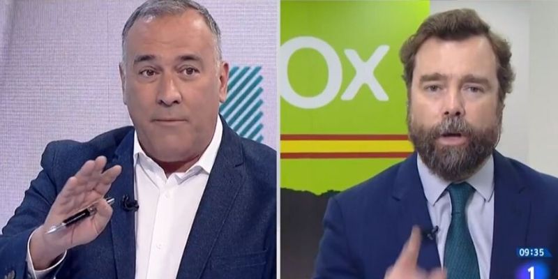 Espinosa de los Monteros (VOX) zarandea a un tertuliano de Fortes (TVE): "&iexcl;Necesita tratamiento psiqui&aacute;trico!"