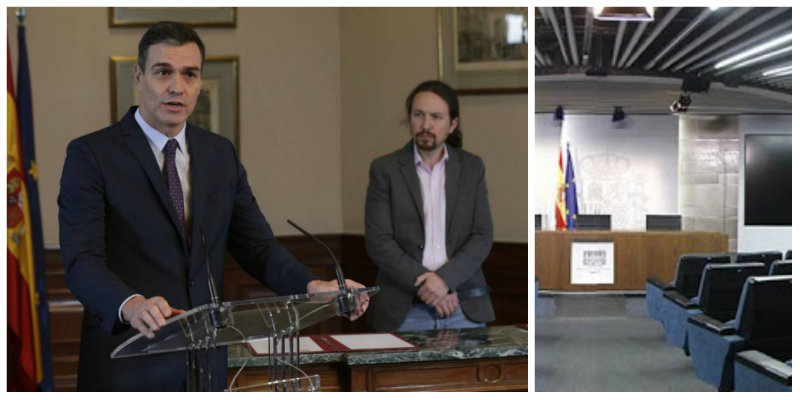 S&aacute;nchez agranda su ideario liberticida al suspender la rueda de prensa posterior al Consejo de Ministros