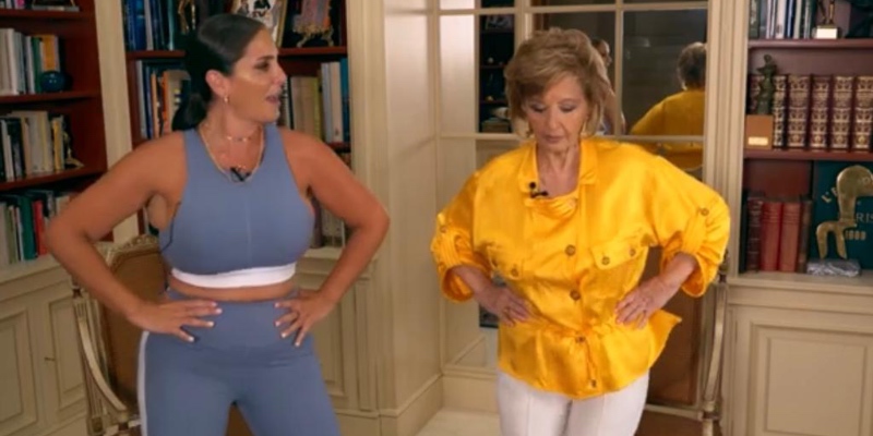 Mar&iacute;a Teresa Campos se viene arriba y termina una entrevista 'perreando' con Anabel Pantoja